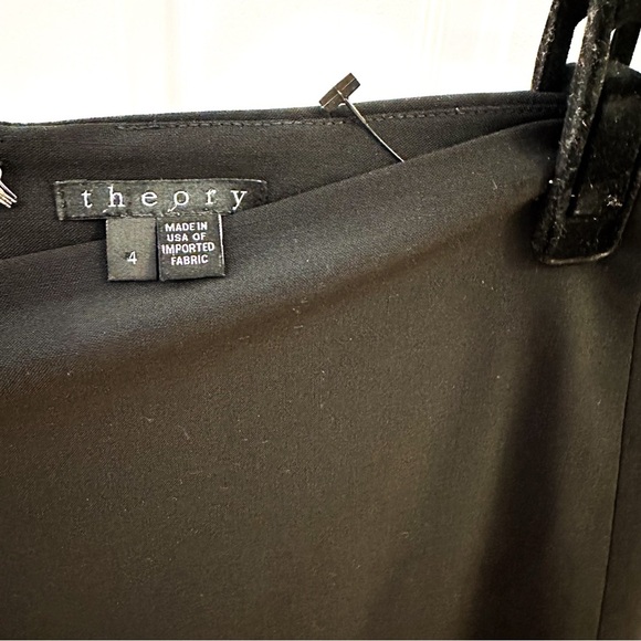 Theory Slim Pencil Skirt in Stretch Wool Black sz 4 - Picture 7 of 8